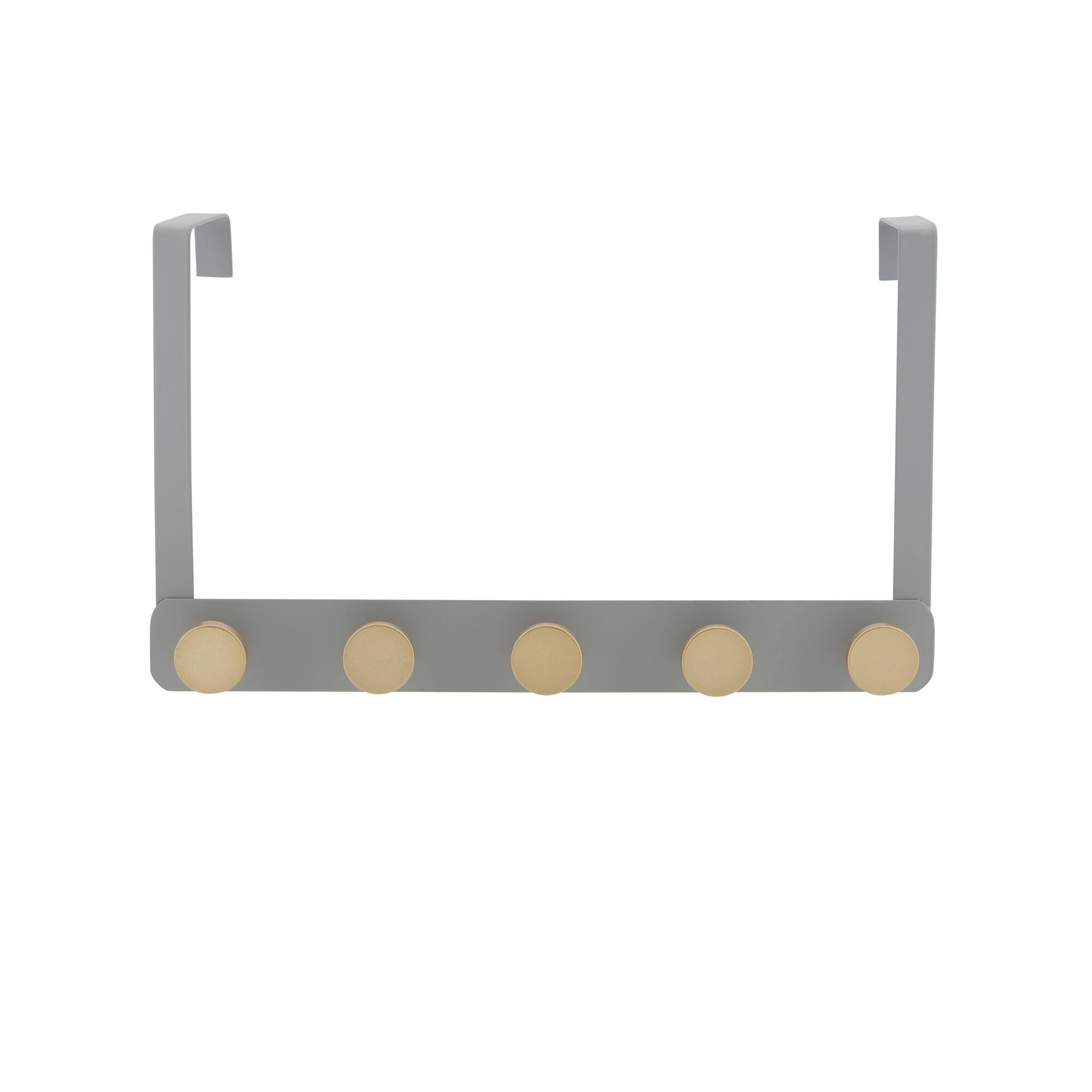 Elle Décor Gray 5 Hook Over the Door Hook